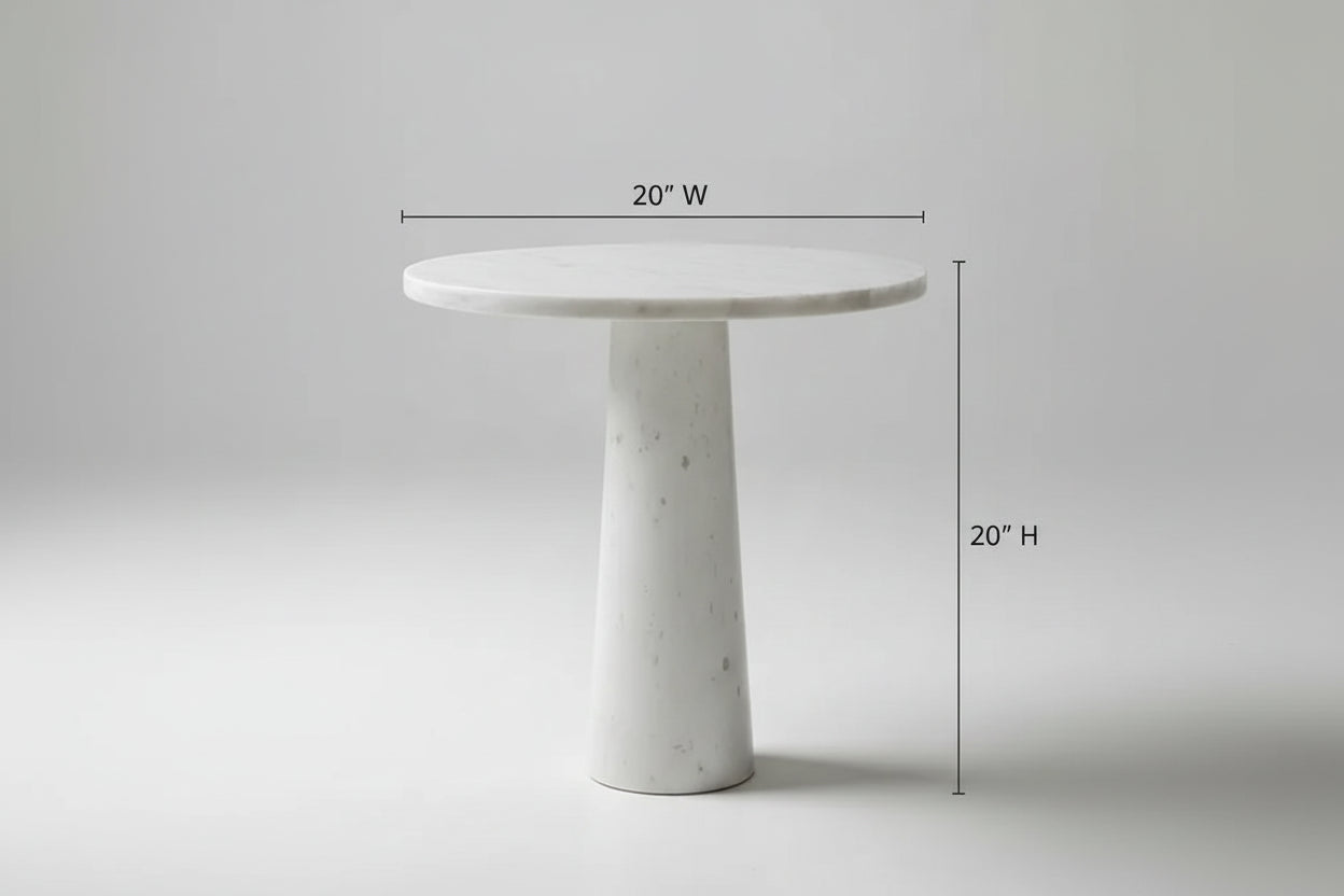 White Ziarat Marble Coffee Table