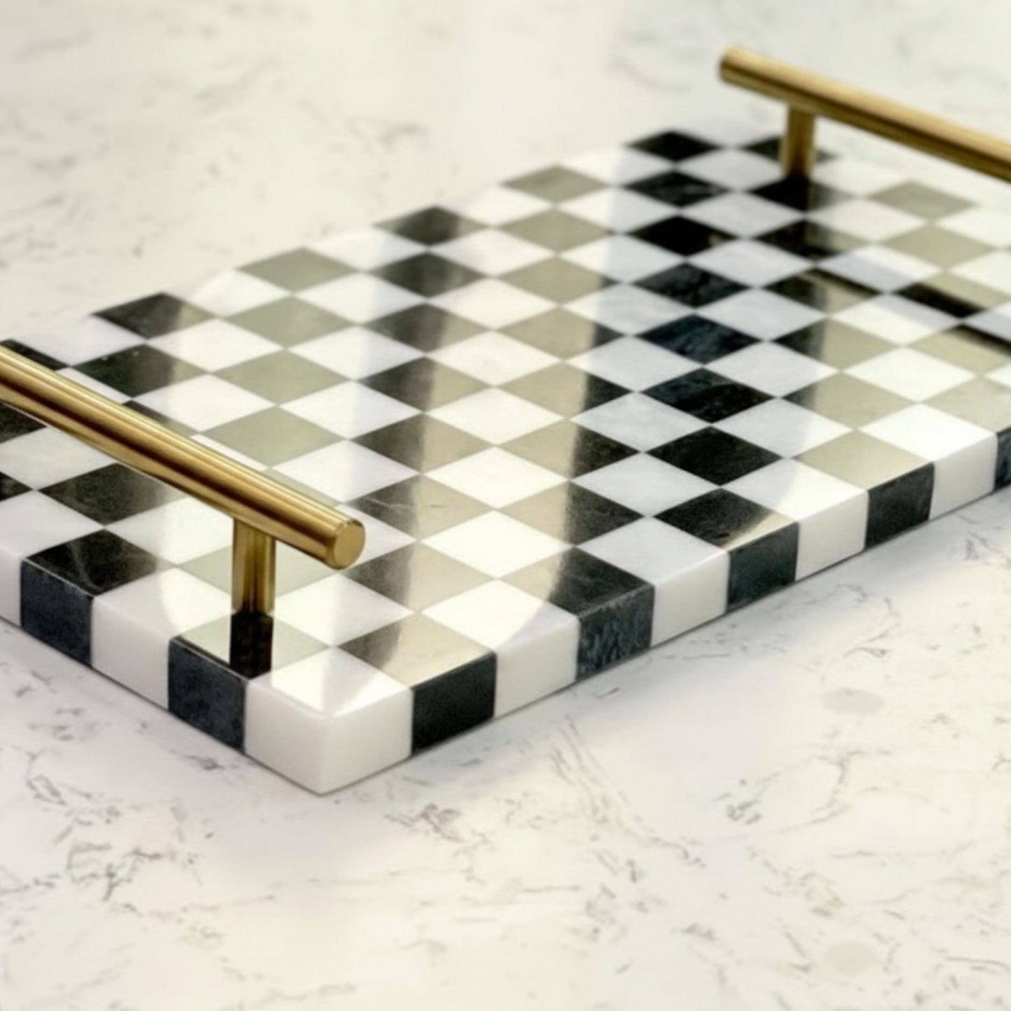 Chess Marble Platter – Checkmate Collection