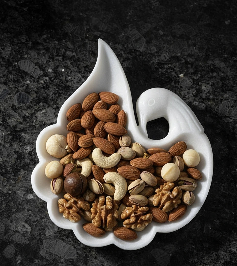 Petal Curve Ziarat Marble Tray