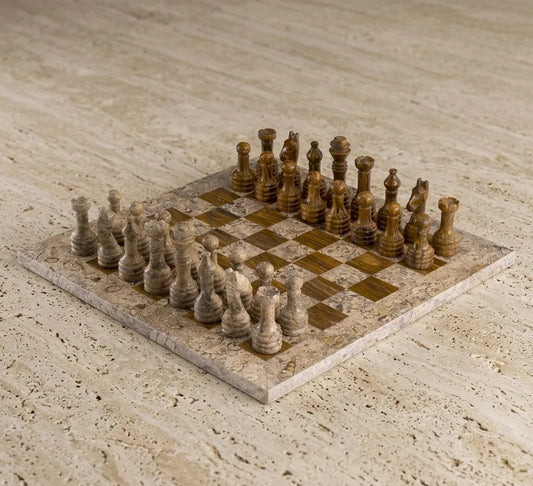 Handcrafted Dust & Old Copper Chess (15x15)