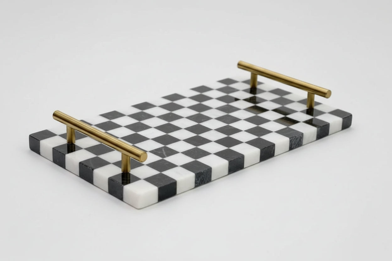Chess Marble Platter – Checkmate Collection